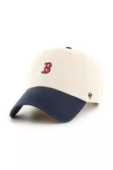 Хлопковая бейсболка MLB Boston Red Sox 47 brand, бежевый