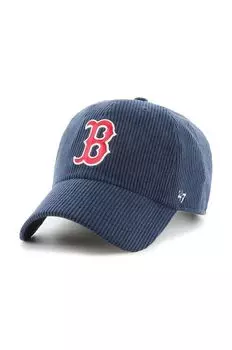 Хлопковая бейсболка MLB Boston Red Sox 47 brand, темно-синий