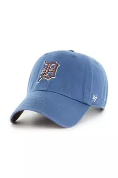 Хлопковая бейсболка MLB Detroit Tigers 47 brand, синий