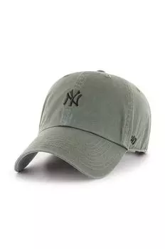 Хлопковая бейсболка MLB New York Yankees 47brand, зеленый