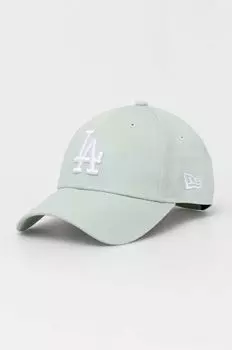 Хлопковая бейсболка New Era, бирюзовый
