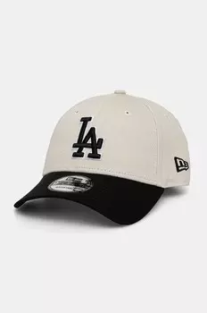 Хлопковая бейсболка New Era LOS ANGELES DODGERS, черный