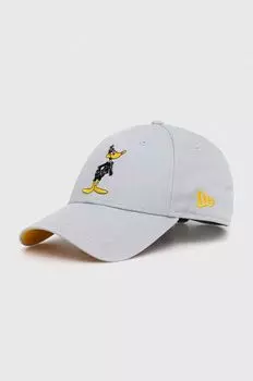 Хлопковая бейсболка New Era, серый