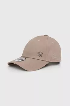 Хлопковая бейсболка New Era, серый