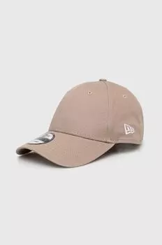 Хлопковая бейсболка New Era, серый