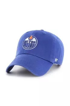 Хлопковая бейсболка NHL Edmonton Oilers 47 бренда NHL 47 Brand, фиолетовый