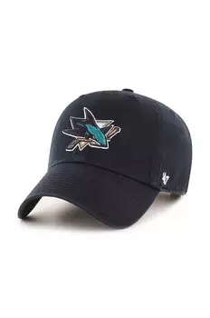 Хлопковая бейсболка NHL San Jose Sharks 47 бренда 47 Brand, черный