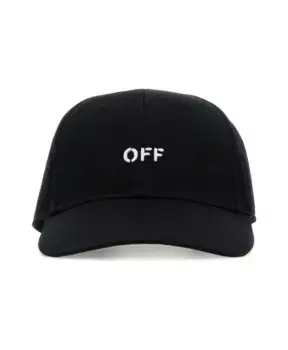 Хлопковая бейсболка Off White, черный