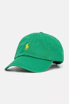 Хлопковая бейсболка Polo Ralph Lauren, зеленый
