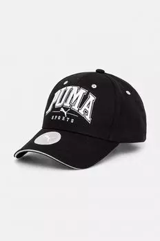 Хлопковая бейсболка Puma, черный