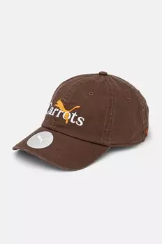 Хлопковая бейсболка Puma PUMA x CARROTS Dad Cap, коричневый
