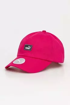 Хлопковая бейсболка Puma, розовый