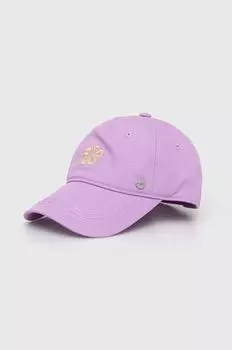 Хлопковая бейсболка Roxy, фиолетовый