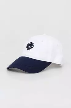 Хлопковая бейсболка Roxy, темно-синий