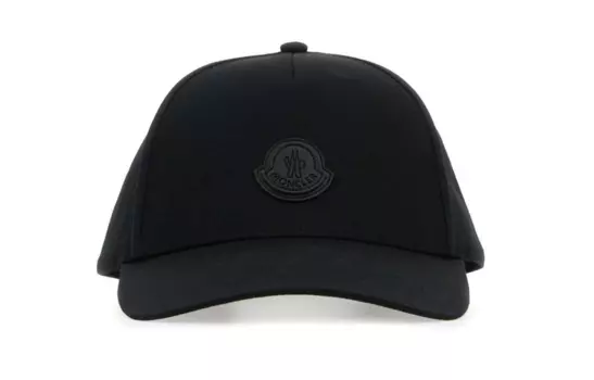 Хлопковая бейсболка с аппликацией логотипа Moncler