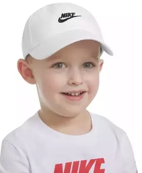 Хлопковая бейсболка с изогнутыми полями для малышей Futura Nike, белый