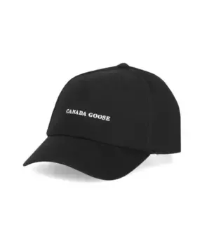 Хлопковая бейсболка с логотипом Canada Goose, черный