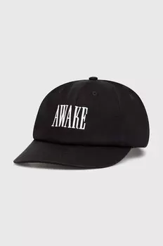 Хлопковая бейсболка с логотипом Logo Hat Awake Ny, черный