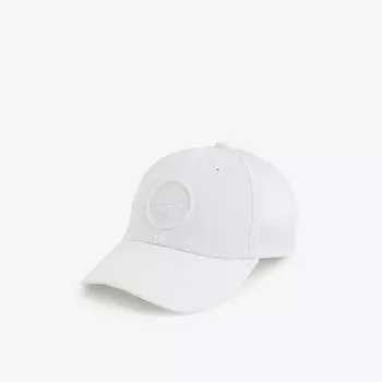 Хлопковая бейсболка с застежкой-компасом Stone Island, слоновая кость