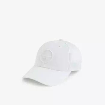 Хлопковая бейсболка с застежкой-компасом Stone Island, белый