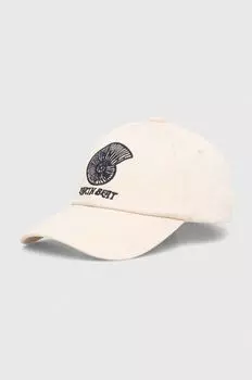 Хлопковая бейсболка Samsoe Samsoe, бежевый