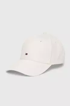 Хлопковая бейсболка Tommy Hilfiger, бежевый