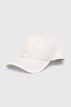 Хлопковая бейсболка Tommy Hilfiger, серый