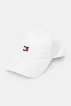 Хлопковая бейсболка Tommy Jeans, белый