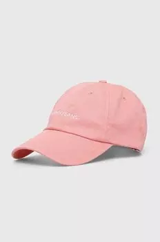 Хлопковая бейсболка Tommy Jeans, розовый