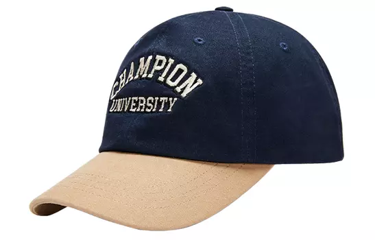 Хлопковая бейсболка унисекс Champion, Black/Wheat Umber
