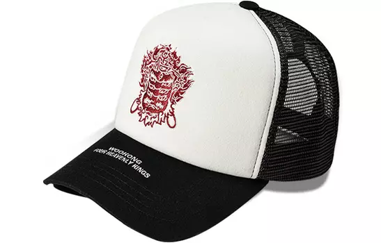 Хлопковая бейсболка унисекс WOOKONG, Black Logo
