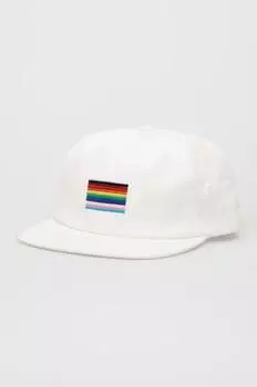 Хлопковая бейсболка Vans, белый