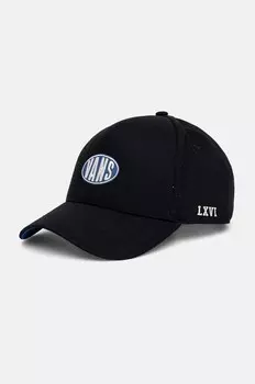 Хлопковая бейсболка Vans, черный