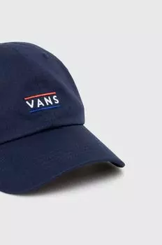 Хлопковая бейсболка Vans, темно-синий