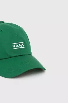 Хлопковая бейсболка Vans, зеленый