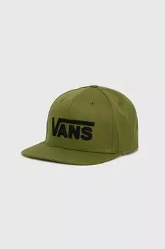 Хлопковая бейсболка Vans, зеленый