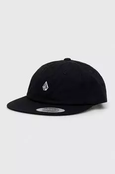 Хлопковая бейсболка Volcom, черный