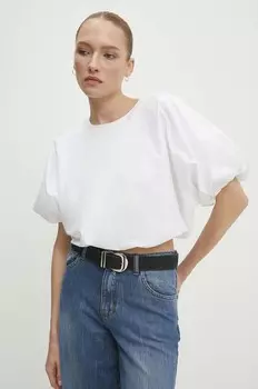 Хлопковая блузка Answear Lab, белый