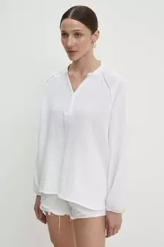 Хлопковая блузка Answear Lab, белый