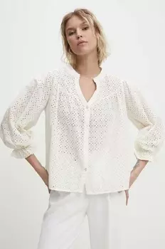 Хлопковая блузка Answear Lab, белый
