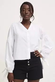 Хлопковая блузка Answear Lab, белый