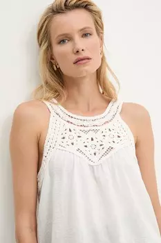 Хлопковая блузка Answear.Lab, белый