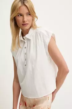 Хлопковая блузка Answear.Lab, белый
