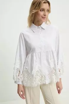 Хлопковая блузка Answear.Lab, белый