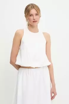 Хлопковая блузка Answear.Lab, белый