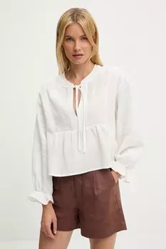 Хлопковая блузка Answear.Lab, белый