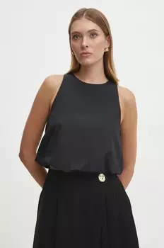 Хлопковая блузка Answear Lab, черный