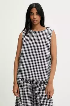 Хлопковая блузка Answear.Lab, черный