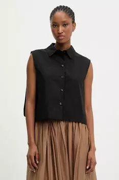 Хлопковая блузка Answear.Lab, черный