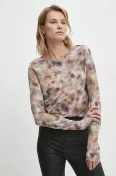 Хлопковая блузка Answear Lab, розовый
